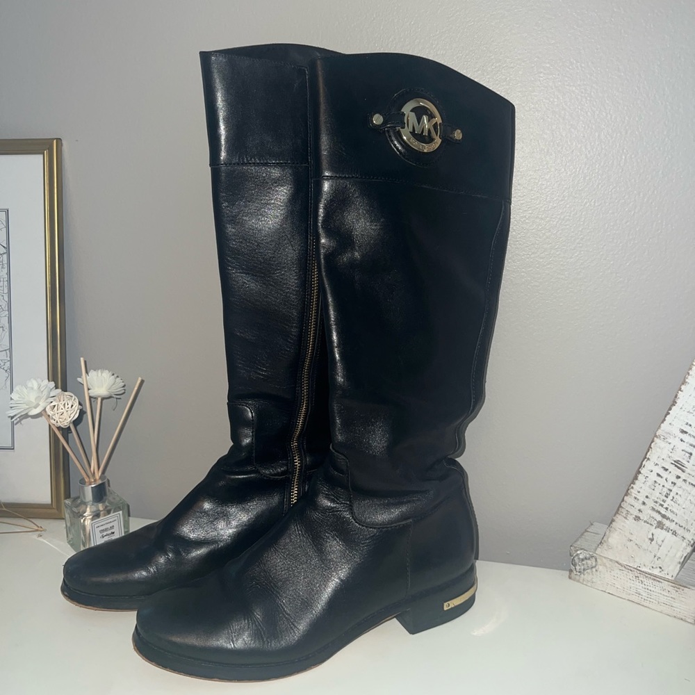 Michael Kors tall leather boots